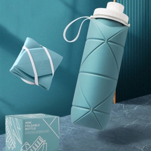 Green water bottle